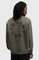 Хлопковая кофта AllSaints TIERRA CREW зелёный M035NB