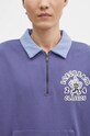Хлопковая кофта ICECREAM Cone Man Quarter Zip фиолетовой IC24332