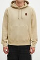 Памучен суичър A Bathing Ape One Point Pullover бежов 1K80114007