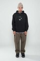 Flowers for Society bluza bawełniana Premium 2.0 Oversized Hoodie czarny FFSAPP080