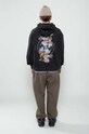 Flowers for Society bluza bawełniana Premium 2.0 Oversized Hoodie FFSAPP080 czarny