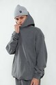 Flowers for Society cotton sweatshirt Basic Hoodie FFSAPP096 gray AW24