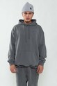 Clothing Flowers for Society cotton sweatshirt Basic Hoodie FFSAPP096 gray