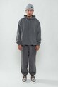 Flowers for Society cotton sweatshirt Basic Hoodie FFSAPP096 gray