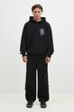 Undercover hanorac de bumbac C/S UC2D4801.3 negru