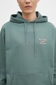Drôle de Monsieur hanorac de bumbac Le Hoodie Slogan verde E.HO162.CO127.DGN