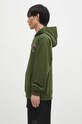 Drôle de Monsieur bluza bawełniana Le Hoodie Slogan Fleurs E.HO169.CO127.KK zielony AW24