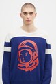 Svetr s příměsí kašmíru Billionaire Boys Club Astro Knitted Crewneck námořnická modř B24325