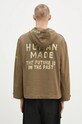 Abbigliamento Human Made felpa in cotone Lace-Up Hooded Pullover HM28CS007 verde