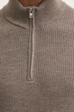 Abercrombie & Fitch sweter wełniany KI120.4176.400 brązowy