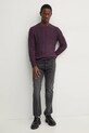 Пуловер с вълна Abercrombie & Fitch KI120.4197.530 виолетов AW24