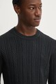 Abercrombie & Fitch gyapjúkeverék pulóver fekete KI120.4197.900