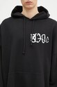 Bavlněná mikina 032C ''Sos'' Bubble Hoodie černá F24.URC.0631.050