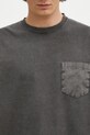 NEIGHBORHOOD longsleeve din bumbac Pigment Dyed Crewneck Longsleeve gri 242UNNH.CSM03