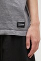 NEIGHBORHOOD tricou din bumbac Pigment Dyed Crewneck SS gri 242UNNH.CSM04