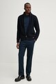 Hollister Co. longsleeve din bumbac KI324.4198.200 bleumarin AW24