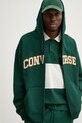 Bavlněná mikina Converse zelená 10027083.A03