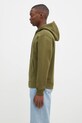 Maison Kitsuné felpa in cotone Bold Fox Head Patch MM00714KM0307 verde AW24