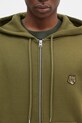 Maison Kitsuné felpa in cotone Bold Fox Head Patch verde MM00714KM0307