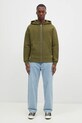 Maison Kitsuné felpa in cotone Bold Fox Head Patch MM00714KM0307 verde