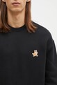 Bavlnená mikina Maison Kitsuné Speedy Fox Patch čierna MM00313KM0307