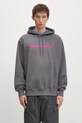 thisisneverthat hanorac de bumbac T-Logo Hoodie imprimeu gri TN243TSWHO01