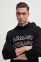 Armani Exchange sweter z domieszką wełny granatowy 6DZM2Y.ZM4NZ