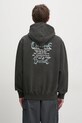 Одежда Хлопковая кофта thisisneverthat Sleepy Cat Hoodie TN243TSWHO09 серый