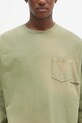NEIGHBORHOOD longsleeve din bumbac verde 242FPNH.CSM15