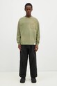 NEIGHBORHOOD longsleeve din bumbac 242FPNH.CSM15 verde
