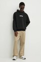 Barrow felpa in cotone nero F4BWUAHS141
