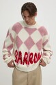Μάλλινο πουλόβερ Barrow F4BWUAJP050 ροζ AW24
