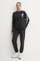 Бавовняна кофта Hummel Hummel x Peanuts 226104 чорний AW24