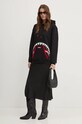 Βαμβακερή μπλούζα Sprayground SP364 μαύρο AW24