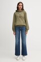Lacoste bluza bawełniana SH2740 zielony AW25