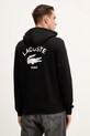 Lacoste bluza bawełniana nadruk czarny SH2740