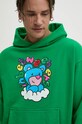 Inbetweeners bluza bawełniana zielony F4TWUAHS020