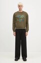 Bavlnená mikina Andersson Bell Milan Embroidery Sweatshirt atb1149u zelená