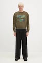 Andersson Bell felpa in cotone Milan Embroidery Sweatshirt atb1149u verde
