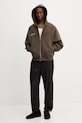 Bavlněná mikina Pangaia hnědá 10002310