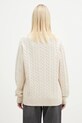 FILA+ sweter wełniany Cabled Knitted Crewneck 42FW24JJ02544C007