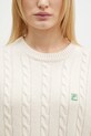 FILA+ sweter wełniany Cabled Knitted Crewneck 42FW24JJ02544C007
