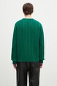 Одяг Вовняний светр FILA+ Cabled Knitted Crewneck 42FW24JJ02544C606 зелений