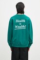 Abbigliamento Sporty & Rich felpa in cotone Health Is Wealth ST071516300GR03 verde