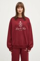 Sporty & Rich cotton sweatshirt Vendome Embroidered ST071506205RE10 maroon AW24