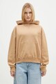 Bavlněná mikina JW Anderson Anchor Logo Hoodie JW0183.PG1631.132 béžová AW24