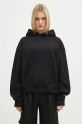 Βαμβακερή μπλούζα JW Anderson Anchor Logo Hoodie JW0183.PG1631.999 μαύρο AW24