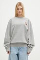 Бавовняна кофта JW Anderson Puffin Embroidery Sweatshirt JW0207.PG1632.945 сірий AW24