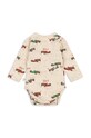 Φορμάκι μωρού Konges Sløjd BASIC LS NEWBORN BODY GOTS KS101414.B μπεζ AW24