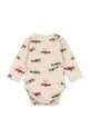 Φορμάκι μωρού Konges Sløjd BASIC LS NEWBORN BODY GOTS KS101414.B μπεζ AW24